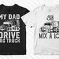 Concrete Truck Driver 50 Editable T-shirt Designs Bundle Part 1