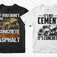 Concrete Truck Driver 50 Editable T-shirt Designs Bundle Part 1