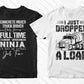 Concrete Truck Driver 50 Editable T-shirt Designs Bundle Part 1