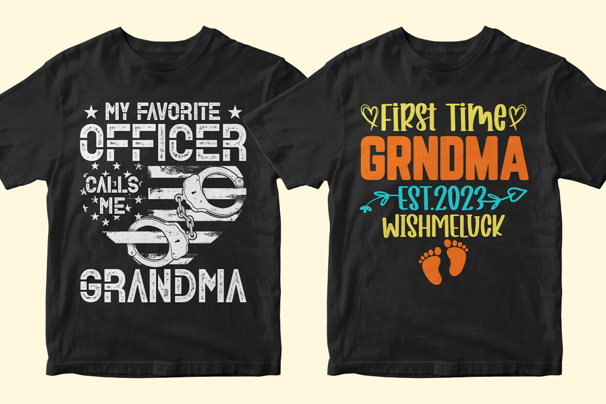 Grandma 50 Editable T-shirt Designs Bundle Part 2