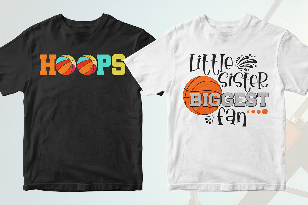 Basketball 50 Editable T-shirt Designs Bundle Part 1