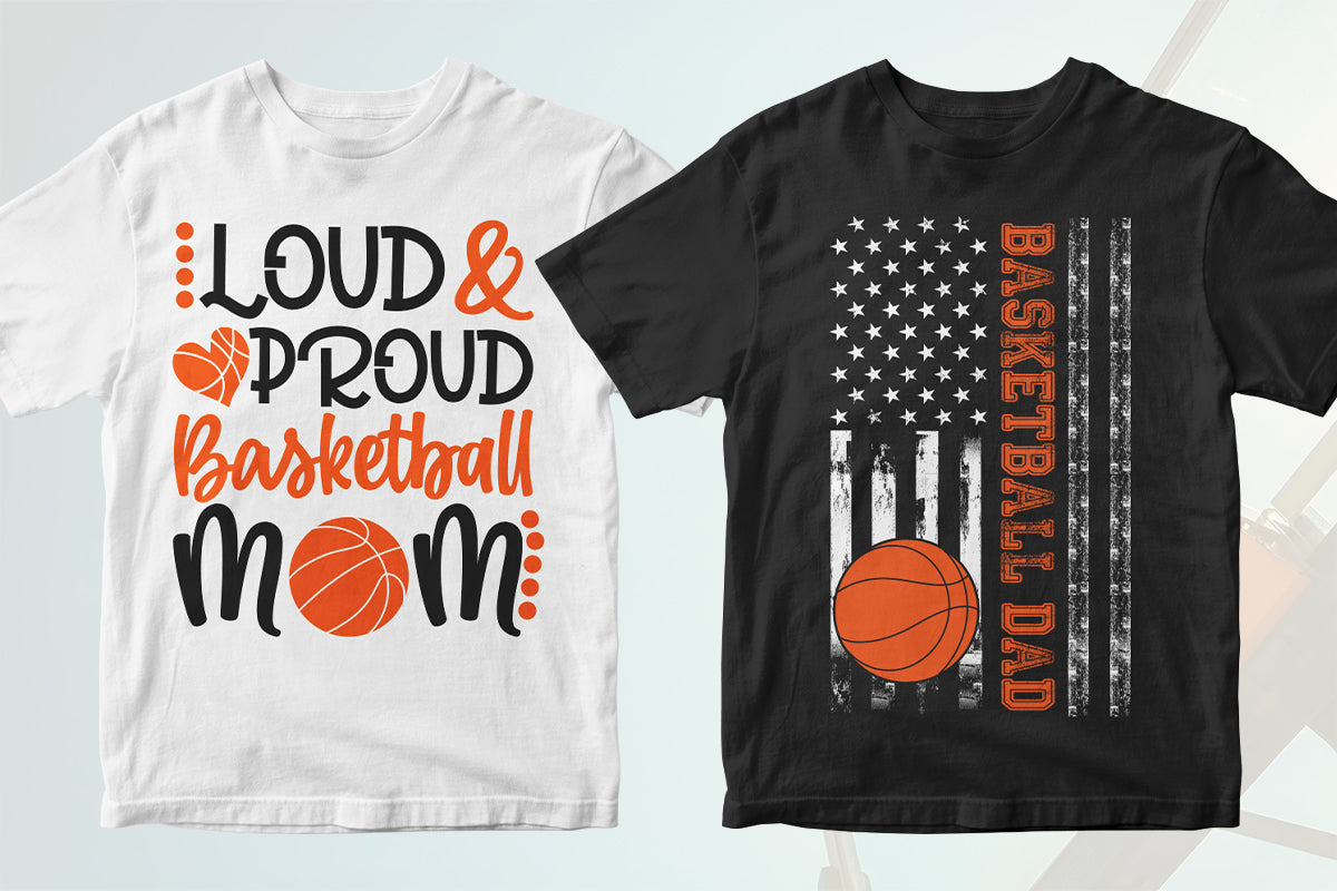 Basketball 50 Editable T-shirt Designs Bundle Part 1