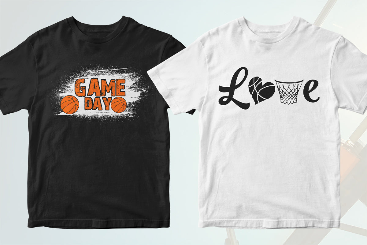 Basketball 50 Editable T-shirt Designs Bundle Part 1