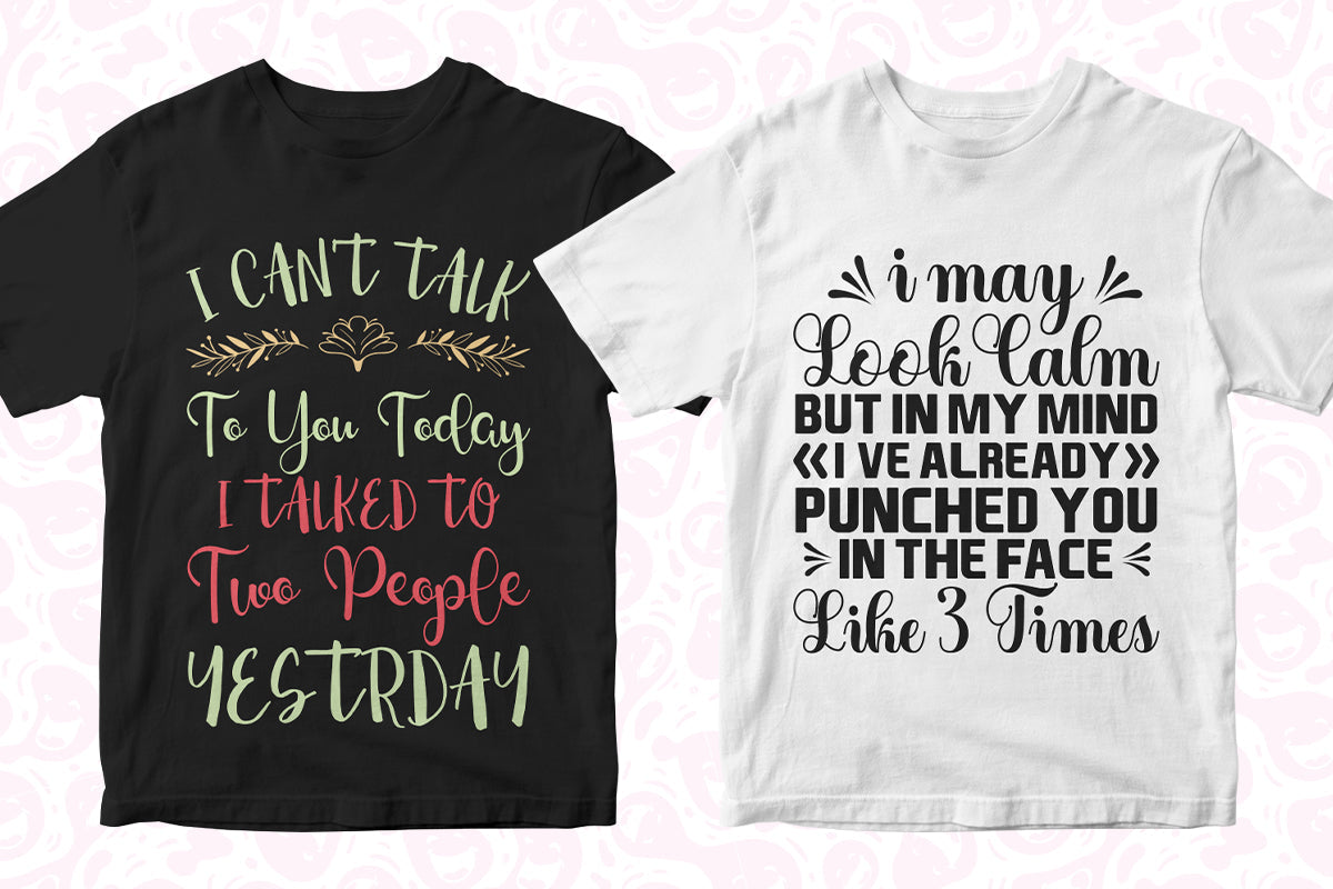 Anti-Social 50 Editable T-shirt Designs Bundle Part 1