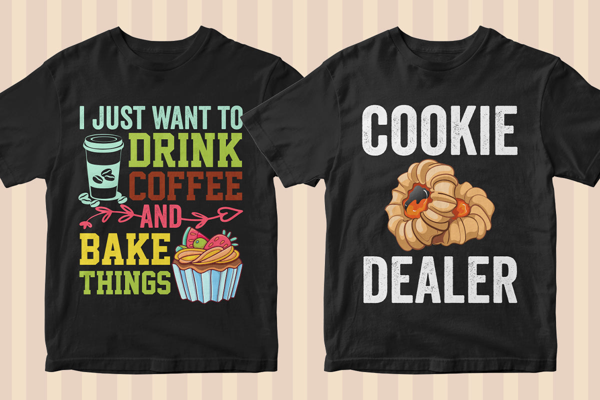 Baker 50 Editable T-shirt Designs Bundle Part 1