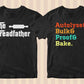 Baker 50 Editable T-shirt Designs Bundle Part 1