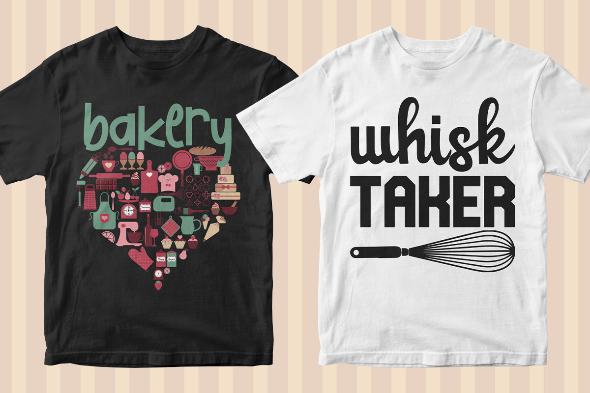 Baker 50 Editable T-shirt Designs Bundle Part 1