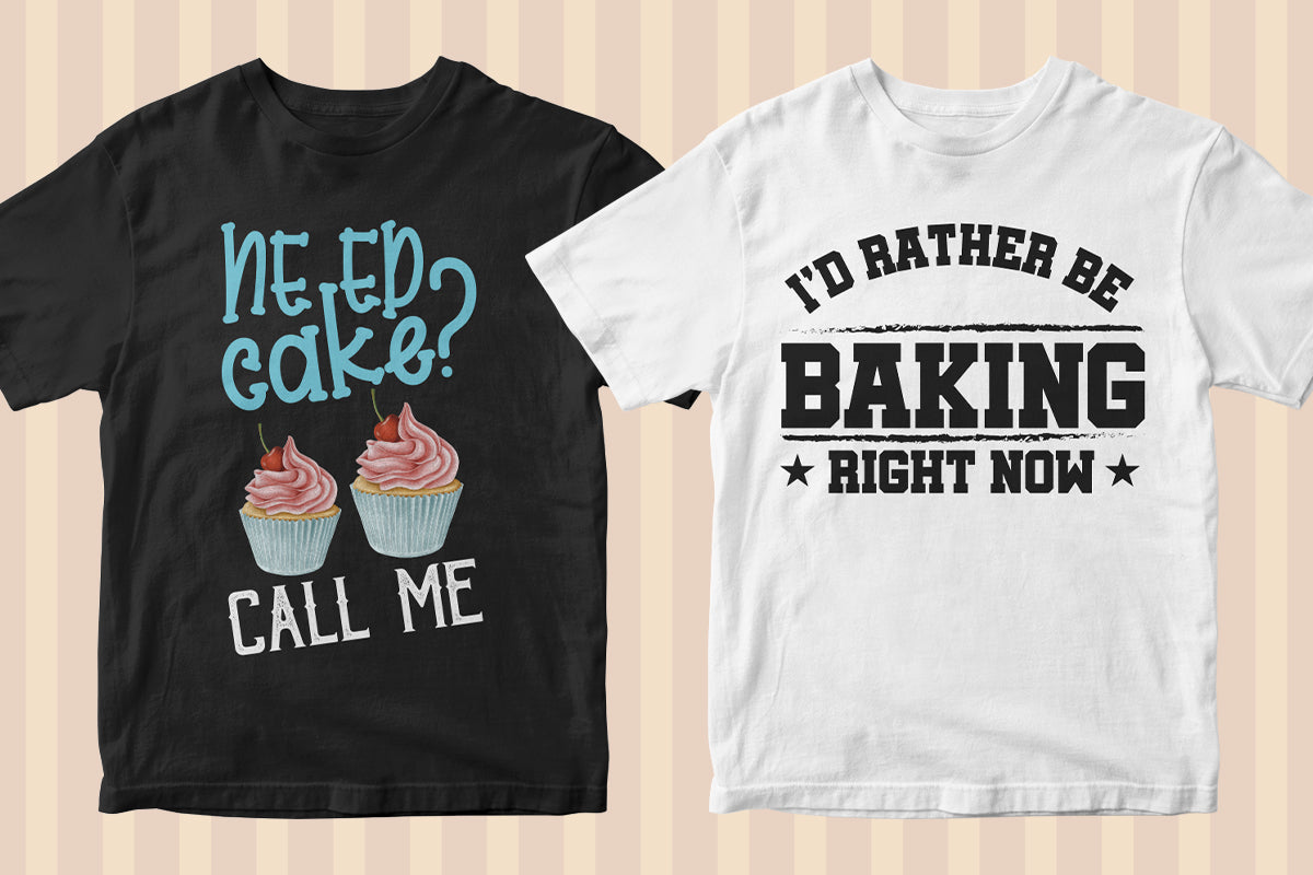 Baker 50 Editable T-shirt Designs Bundle Part 1