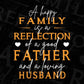 A Happy Family Is A Reflection Of A Good Father Editable Vector T shirt Design In Svg Png Printable Files