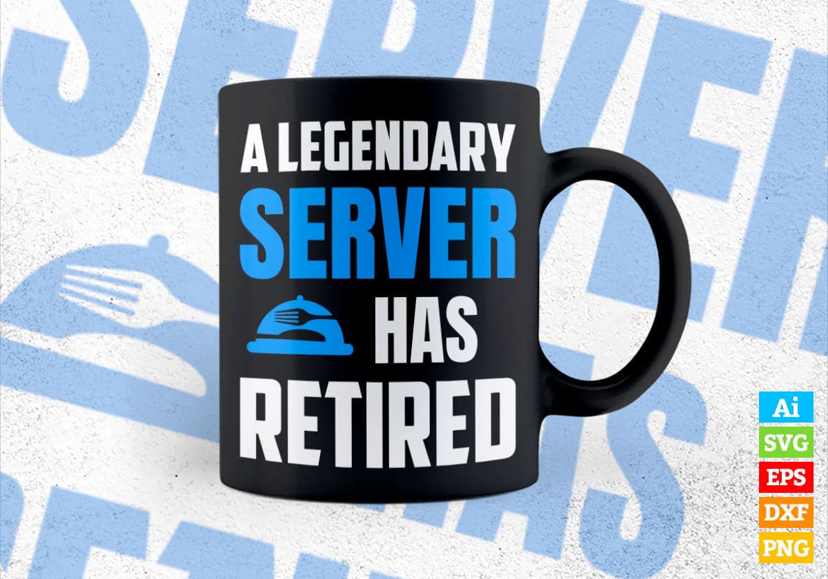 A Legendary Server Has Retired Editable Vector T-shirt Designs Png Svg Files