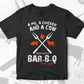A Pig A Chicken And A Cow Funny BBQ Joke Editable Vector T shirt Design in Ai Png Svg Files.