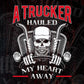 A Trucker Hauled My Heart Away American Trucker Editable T shirt Design In Ai Svg Printable Files