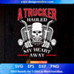 A Trucker Hauled My Heart Away American Trucker Editable T shirt Design In Ai Svg Printable Files