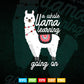 A Whole Llama Learning Going on School Svg Digital Files.