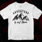Adventure Is Out There Mountain T shirt Design In Ai Svg Printable Files