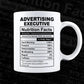 Advertising Executive Nutrition Facts Editable Vector T-shirt Design in Ai Svg Files