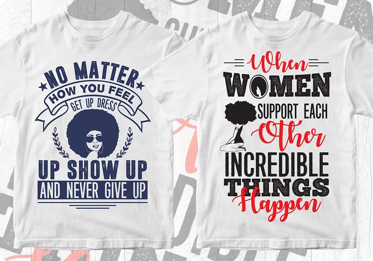 50 Afro Editable T shirt Designs Bundle in Ai PNG SVG Cutting Files ...
