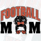 Afro Football Mom Editable Vector T-shirt Design in Ai Png Svg Cutting Printable Files