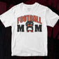 Afro Football Mom Editable Vector T-shirt Design in Ai Png Svg Cutting Printable Files
