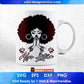 Afro Latina Editable T shirt Design Svg Cutting Printable Files