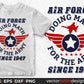 Air Force Doing Math For The Army Since 1947 Editable T shirt Design Svg Cutting Printable Files