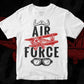 Air Force Editable Vector T shirt Designs In Svg Png Printable Files