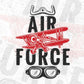 Air Force Editable Vector T shirt Designs In Svg Png Printable Files