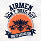 Air Men Don't Brag But Their Moms Do Editable T shirt Design Svg Cutting Printable Files