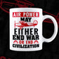 Air Power May Either End War Or End Civilization Editable Vector T shirt Designs In Svg Png Printable Files