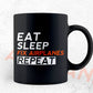 Aircraft Mechanic Eat Sleep Fix Airplanes Editable Vector T-shirt Design in Ai Svg Png Files