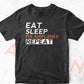 Aircraft Mechanic Eat Sleep Fix Airplanes Editable Vector T-shirt Design in Ai Svg Png Files