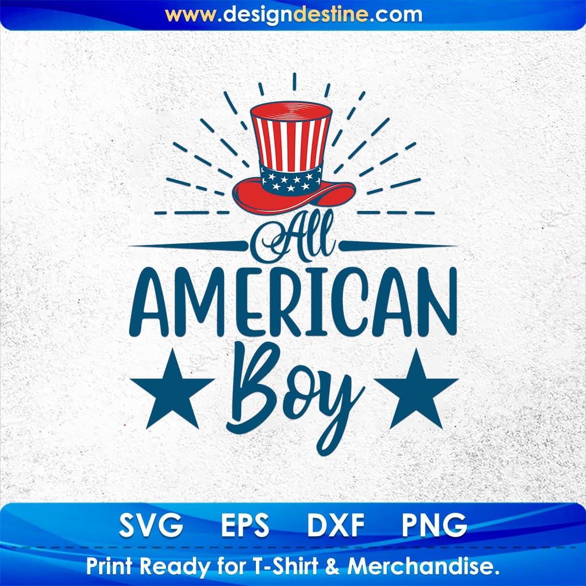 All American Boy 4th Of July T shirt Design In Svg Png Cutting Printable Files