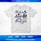 All Of Me Loves All Of You Valentine's Day T shirt Design In Svg Png Cutting Printable Files