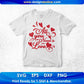 All You Need Is Love Valentine's Day T shirt Design In Svg Png Cutting Printable Files