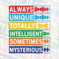 Always Unique Totally Intelligent Sometimes Mysterious Autism Editable T shirt Design Svg Cutting Printable Files