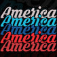 America America America 4th Of July T shirt Design In Svg Png Cutting Printable Files