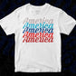 America America America 4th Of July T shirt Design In Svg Png Cutting Printable Files