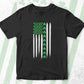 America Flag St Patrick's Day Editable Vector T-shirt Design in Ai Svg Png Files
