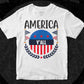 America Y’all 4th Of July T shirt Design In Svg Png Cutting Printable Files