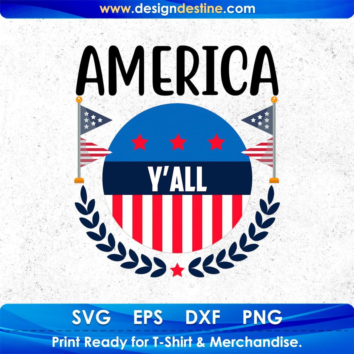 America Y’all 4th Of July T shirt Design In Svg Png Cutting Printable Files