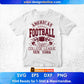 American Athletic Football Division 1980 College League new York Editable T shirt Design Svg Cutting Printable Files