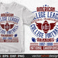 American College League Season 1997-1998 National Championship Editable T shirt Design Svg Cutting Printable Files