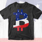 American Flag BTC Crypto Currency Grunge Texture Bitcoin Logo Vector T-shirt Design in Ai Svg Png Printable Files