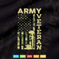 American Flag Camo Proud Us Army Veteran 4th of July Svg T shirt Design.