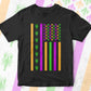 American Flag Mardi Gras Crawfish Outfit Editable Vector T-shirt Design in Ai Svg Png Files
