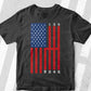 American Flag Muscle Car 6 Gears Mechanic Editable Vector T-shirt Design in Ai Png Svg Files