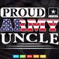American Flag Proud Army Uncle Military Pride Svg Png Cut Files.