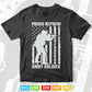 American Flag Proud Nephew of a us Army Soldier 4th of July Svg T shirt Design.