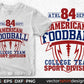 American Football College Team Sports Division Editable T shirt Design Svg Cutting Printable Files