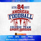 American Football College Team Sports Division Editable T shirt Design Svg Cutting Printable Files